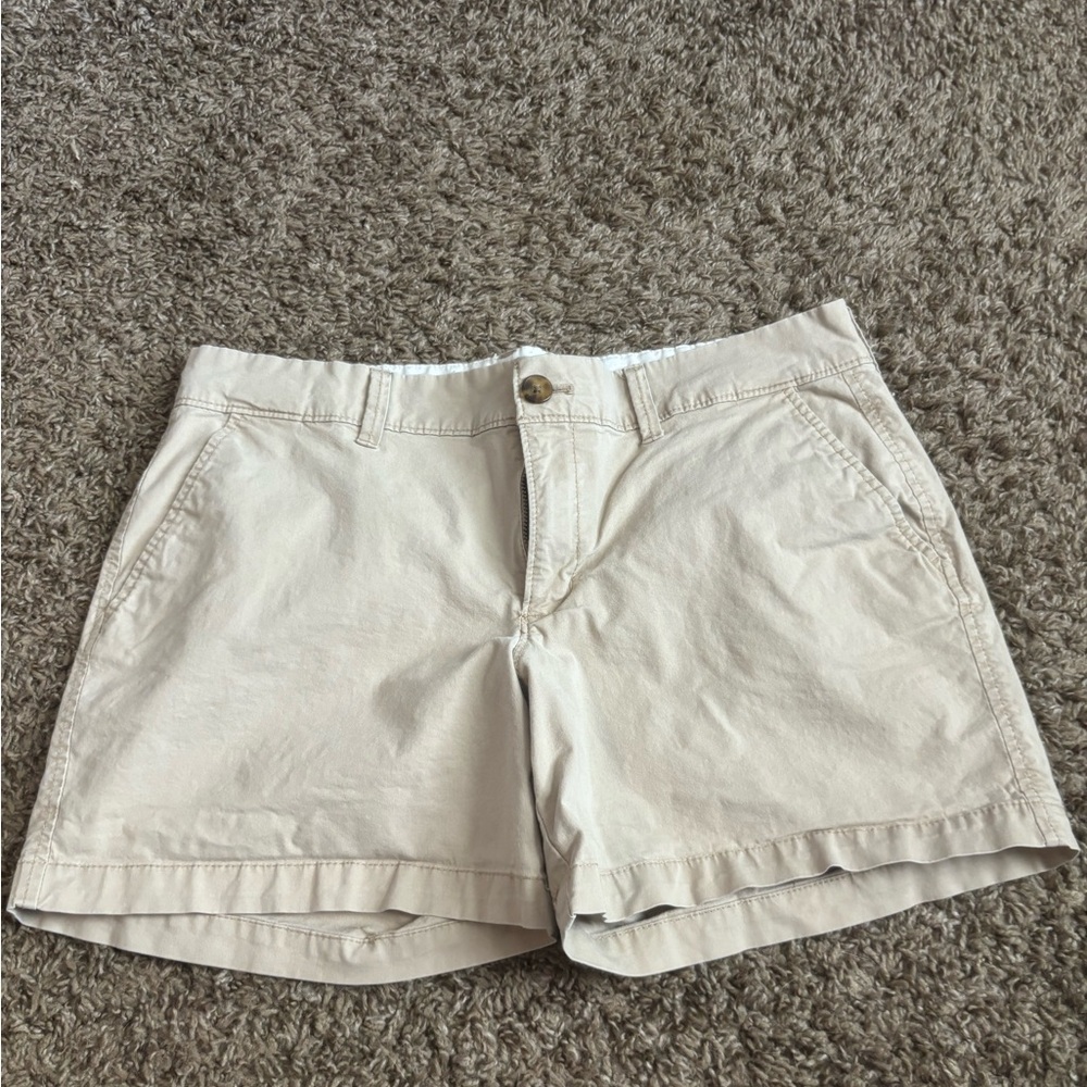 Old Navy Tan Bermuda Shorts Cotton Blend